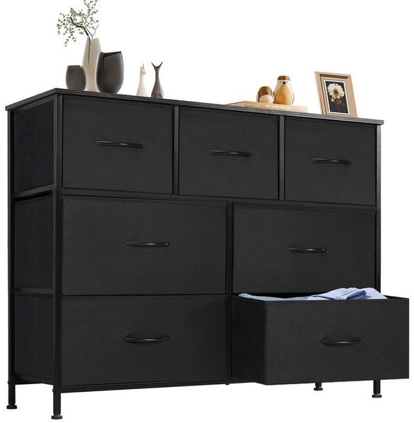 DUMOS Schubkastenkommode Kommode mit Stoffschubladen Stauraumschrank Schubladenschrank (Schubladenkommode), Mit 4, 5, 7, 8, 9 Schubladen