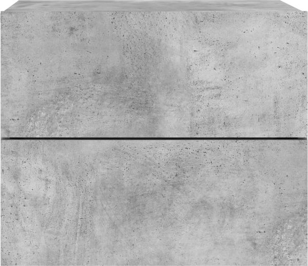 vidaXL Wand-Nachttisch mit LED-Leuchten Betongrau 836818 Bild 7