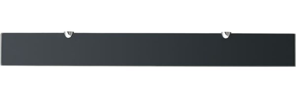 vidaXL Schwebendes Regal, Glas schwarz, 0,8 x 10 x 90 cm Bild 3