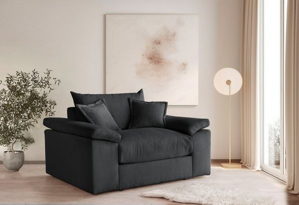 OTTO home XXL-Sessel Soft&Cosy, B: 151 cm - OTTO. Verlässliche Qualität, Mega-Sessel, Cord oder Chenille-Struktur, mit 2 Zierkissen