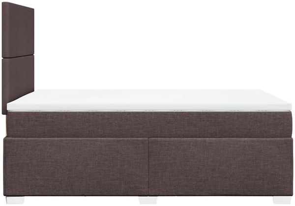 vidaXL Boxspringbett mit Matratze Dunkelbraun 120x200 cm Stoff 3292751 Bild 11