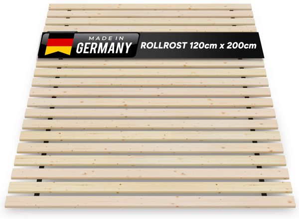 TUGA - Holztech Marken Rollrost Lattenrost 120x200cm 300kg Bettrost