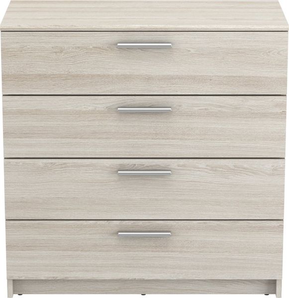 Calicosy 'PRICY' Kommode mit 4 Schubladen L79,6 cm, helles Eichenholzoptik - Shannon-Eiche