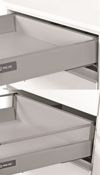 Winkelküche ARONA 280x270 cm Küchenzeile Eckküche Küche Kaschmir beige + Schwarz Bild 5