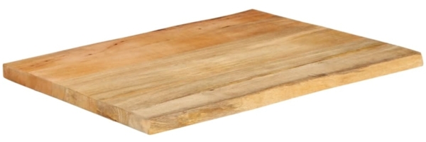 vidaXL Tischplatte mit Baumkante 90x60x2,5 cm Massivholz Mango 370717