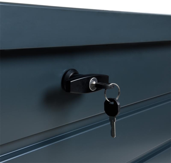 Metall Auflagenbox Kissenbox Gartentruhe Gartenbox Aufbewahrungsbox Anthrazit Bild 7