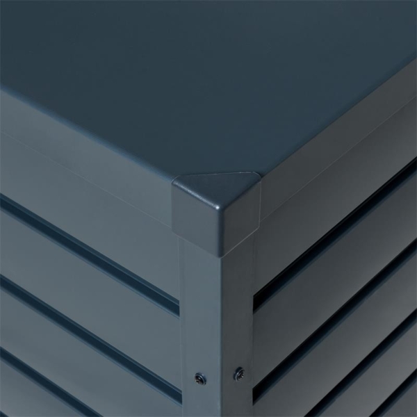 Metall Auflagenbox Kissenbox Gartentruhe Gartenbox Aufbewahrungsbox Anthrazit Bild 9