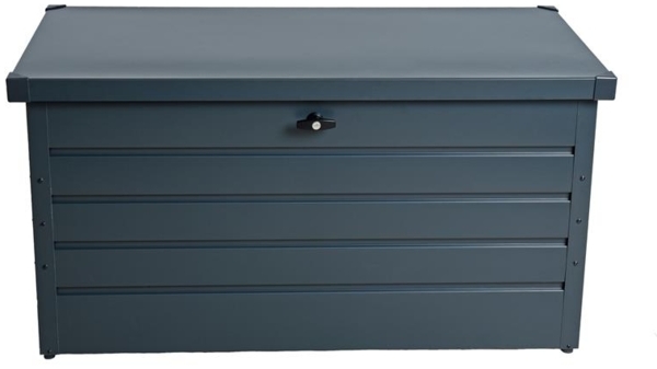 Metall Auflagenbox Kissenbox Gartentruhe Gartenbox Aufbewahrungsbox Anthrazit Bild 3