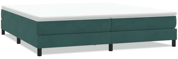 vidaXL Boxspringbett ohne Matratze Dunkelgrün 200x210 cm Samt 3315846