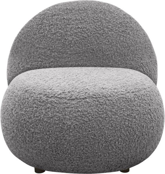 INOSIGN Sessel Mithras II Cocktailsessel, organische Formensprache, Solitär Sessel, Bouclé oder Fellimitat, Lieferzeit nur ca. 2 Wochen