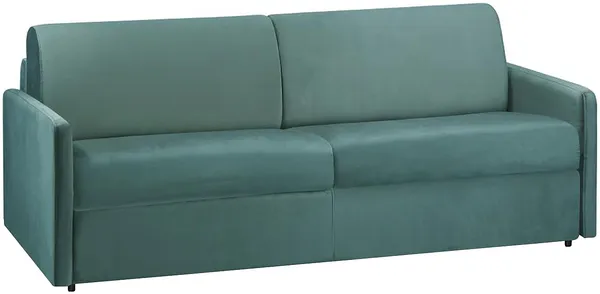 Vente-unique - CALIFE Sofa SamtStoff Grün - B 223 cm94 cm x H 85 cm x L 190 cm