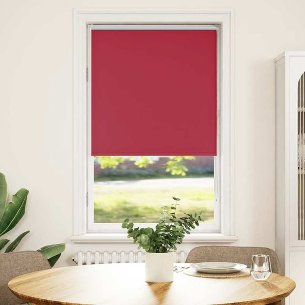 vidaXL Verdunkelungsrollo Rot 65x130 cm Stoffbreite 60,7 cm Polyester 4011745