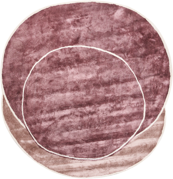 Teppich KANRACH Rosa 200 x 200 cm Viskose