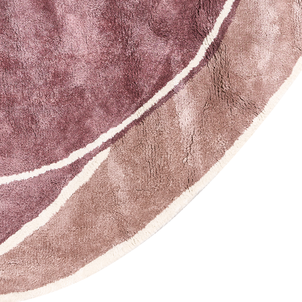 Teppich KANRACH Rosa 200 x 200 cm Viskose Bild 6