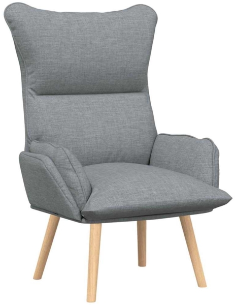 vidaXL Sessel Hellgrau 69 x 74 x 93 cm Stoff und Sperrholz 42001865