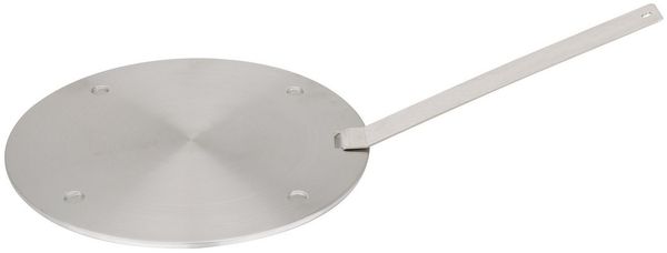 Induktion Adapterplatte Edelstahl mit Griff Ø24cm Cheffinger CF-SSIN24