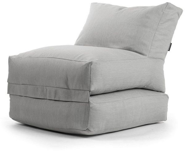 mokebo Sitzsack Der Summerdream (für drinnen & draußen), Bean Bag Outdoor, Sitzsack für deinen Balkon, Gartenliege in Lichtgrau