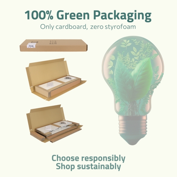 Dmora Kommode Apollo, 4-türiges Küchen-Sideboard, Wohnzimmer-Buffet, 100 % Made in Italy, 200 x 43 x 86 cm, Schiefer, Bild 5