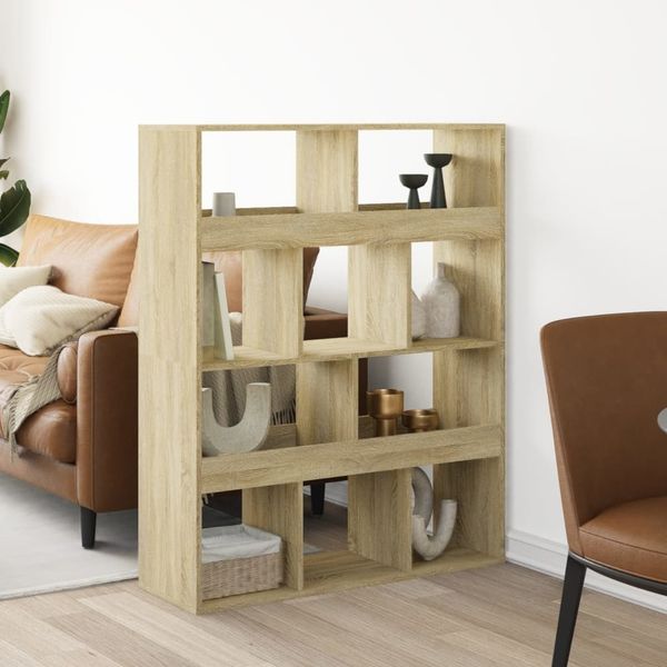 vidaXL Raumteiler Sonoma-Eiche 100x33x125,5 cm Holzwerkstoff 3309521