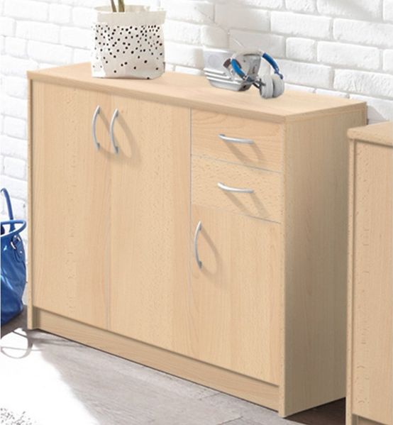 Stella Trading Kommode mit Türen, Buche Nachbildung, BxHxT 109 x 86 x 35 cm