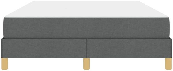 vidaXL Boxspringbett mit Matratze Dunkelgrau 140 x 200 cm Stoff 3398571 Bild 7