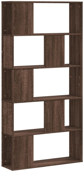 vidaXL Bücherregal 5 Böden Eichen-Optik 80,5x23,5x162,5 Holzwerkstoff 852777
