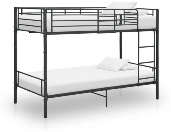 Etagenbett Schwarz Metall 90×200 cm