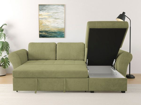 Trends by HG Ecksofa Lasse L-Form, B: 259 cm, mit Bettfunktion & Bettkasten