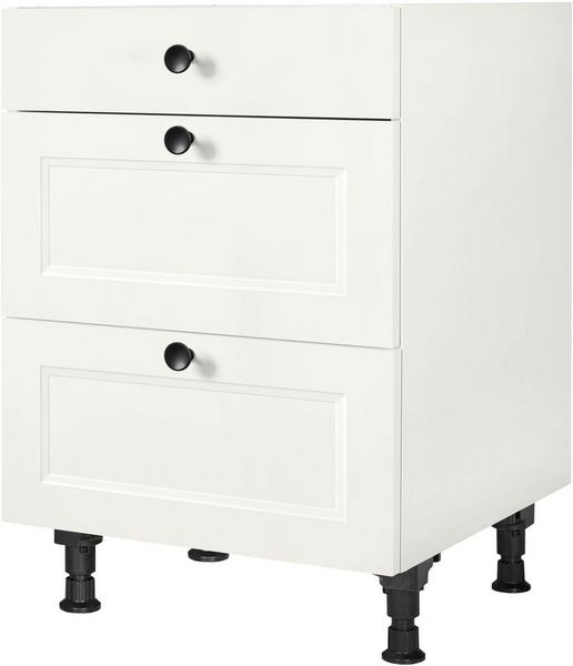nobilia® Kochfeldumbauschrank "Cascada", vormontiert, mit Schubkasten und Auszügen, in den Breiten 60 und 90 cm