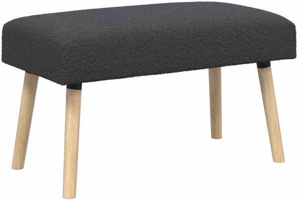 vidaXL Bank Uni Dunkelgrau 80 x 40 x 46 cm Bouclé 42038408