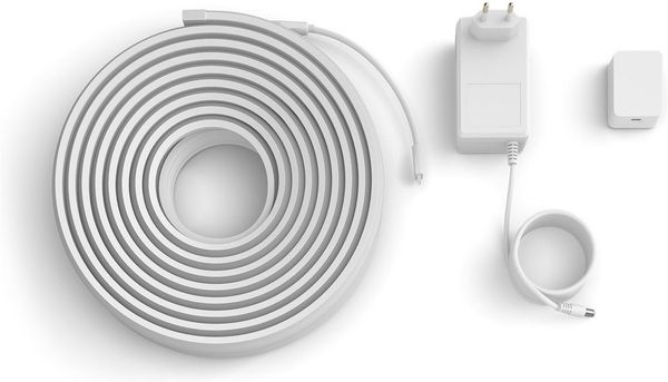 Philips Hue OmniGlow 10m Mikro LED-Lightstrip, 4500lm, Lebendige Farben und Ambiente, Flexible Innenbeleuchtung, Gleichmäßiges Licht, Zuschneidbar, App- und Sprachsteuerung