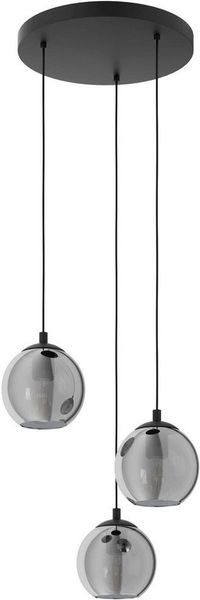 Eglo 98653 Pendelleuchte ARISCANI Rauchglas schwarz-transparent E27 3X40W Ø42,5cm H:110cm dimmbar Bild 3