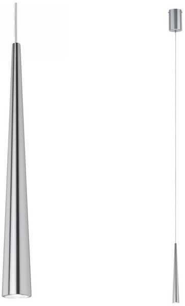 Paulmann No. 70929 LED Pendelleuchte 1-flammig Gutta Alu gebürstet