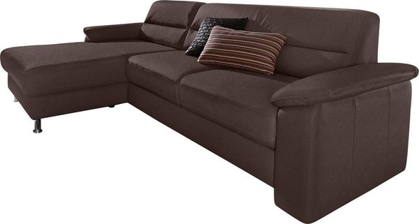 sit&more Ecksofa Ascara L-Form, inklusive Boxspring/Federkern-Polsterung, wahlweise mit Bettfunktion