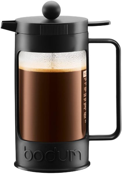 Bodum Bean French Press Kaffeebereiter schwarz 1 Liter 8 Tassen