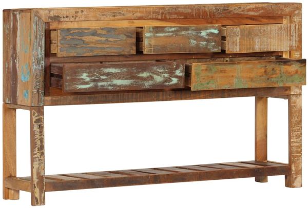 Sideboard, Kommode 120x30x75 cm Altholz Massiv Bild 3