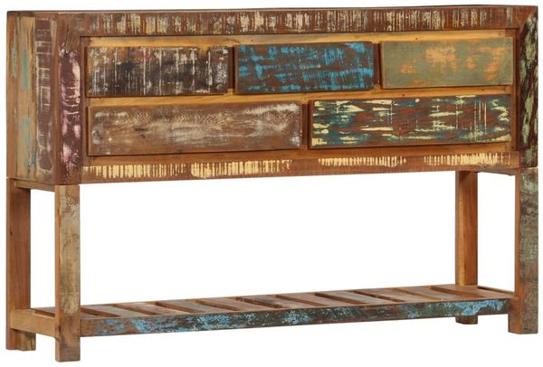 Sideboard, Kommode 120x30x75 cm Altholz Massiv