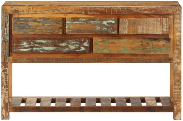 Sideboard, Kommode 120x30x75 cm Altholz Massiv Bild 2