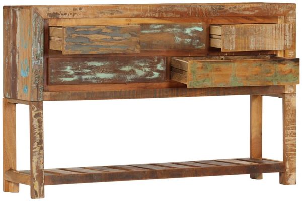 Sideboard, Kommode 120x30x75 cm Altholz Massiv Bild 4