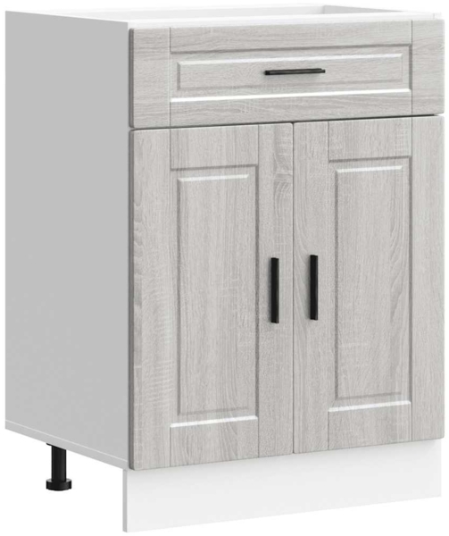 vidaXL Küchenunterschrank Porto Grau Sonoma Holzwerkstoff 853973