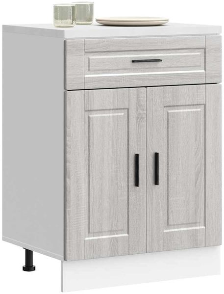 vidaXL Küchenunterschrank Porto Grau Sonoma Holzwerkstoff 853973