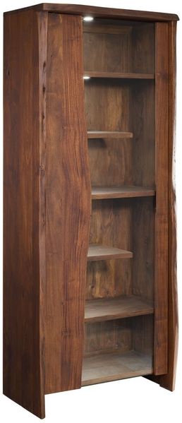 Vitrine Akazie 81x45x204 braun lackiert PURE ACACIA #207