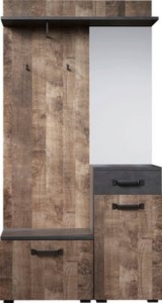 Home affaire Garderobenschrank Saragossa Kompaktgarderobe mit Schubkasten und Spiegel Bild 6