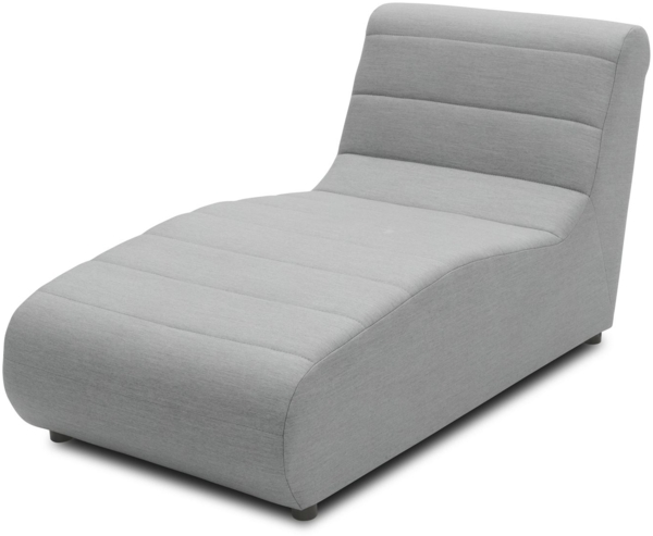 Gartenlounge Liege Boudicca 73x85x169 mit Outdoorbezug in silber