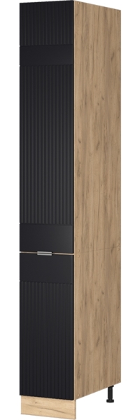 Apothekerschrank Fame-Line Schwarz gestreift 30 cm Vicco