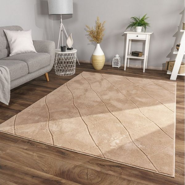 TT Home Teppich Diele, Esszimmer, Flur, Schlafzimmer, Wohnzimmer, Rechteckig, Höhe: 14 mm, Wohnzimmer Teppich Esszimmer Kurzflor Skandinavisch