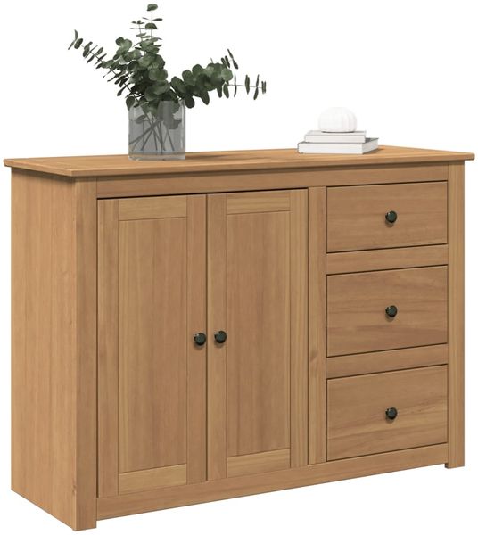 vidaXL Sideboard mit Schubladen PANAMA 112x40x80 cm Massivholz Kiefer 4016385