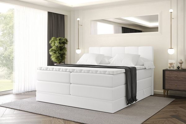ALTDECOR Boxspringbett LIRO KING (Multipocket-Matratze H4, H3 Matratze Bonellfederung, Topper, Kopfteil)