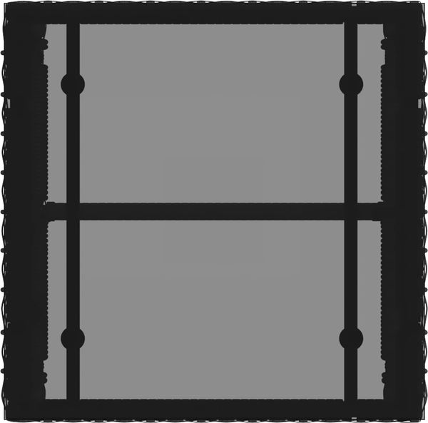 vidaXL Gartenmöbel Set 11 pcs Schwarz und Cremeweiß Poly-Rattan 42025152 Bild 10