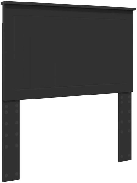 vidaXL Bettrahmen Schwarz 90 x 200 cm Massives Kiefernholz 3411056 Bild 6